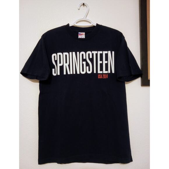 Bruce Springsteen & The E Street Band USA 2014 Official Tour T-shirt Murina SZ M - Picture 1 of 6